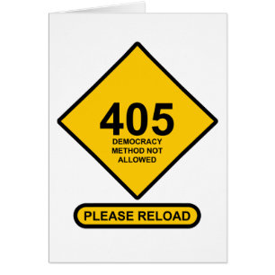 Erreur 405 : Méthode Démocratique Non Autorisée