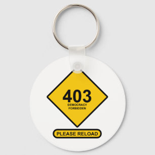 Error 403: Democracy Forbidden Keychain