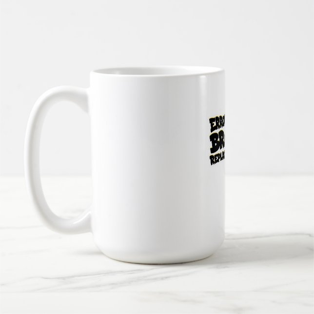 error 404: brain replaced by ai coffee mug (Left)