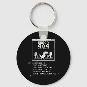 Error 404 Costume Not Found Keychain