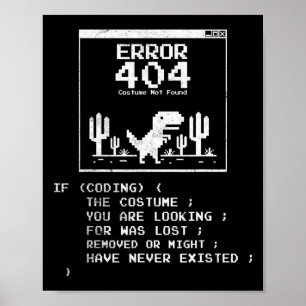 Error 404 Costume Not Found Poster