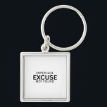 Error 404 Excuse Not Found Minimalist Typewriter  Keychain<br><div class="desc">Carry the standard everywhere. A clear,  heavy-duty acrylic keychain featuring high-definition typewriter printing on both sides for a modern,  industrial look.</div>