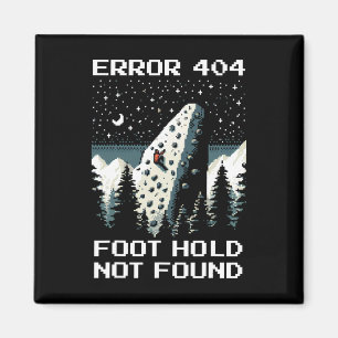 Error 404 – Missing Foothold Climbing Pixel Design Magnet