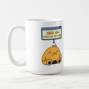 Error 404: Motivation Not Found – Funny Doodle Coffee Mug
