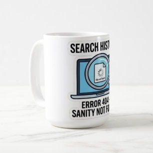Error 404 Mug - Funny IT Coffee Cup