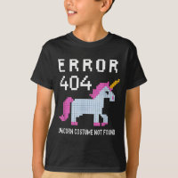 Error 404 Unicorn Costume Found Halloween Programm