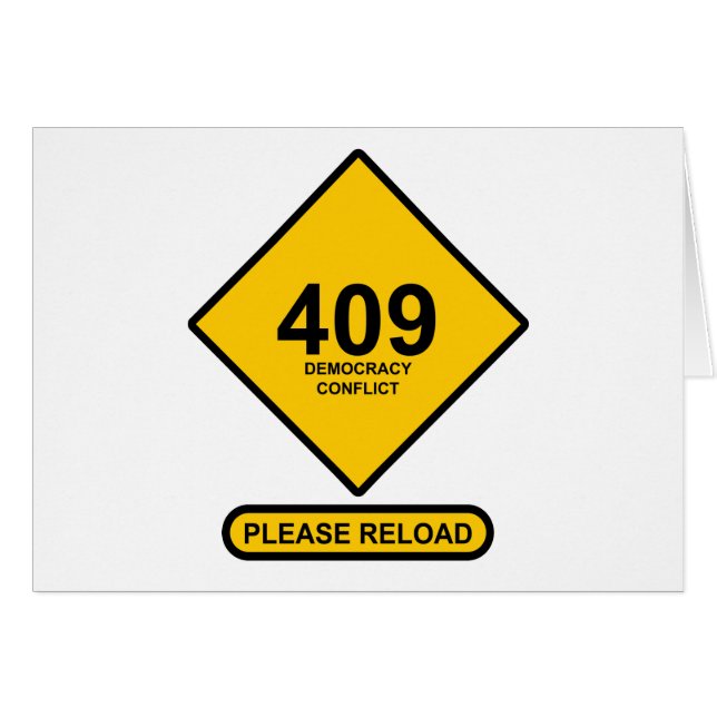 Error 409: Democracy Conflict (Front Horizontal)