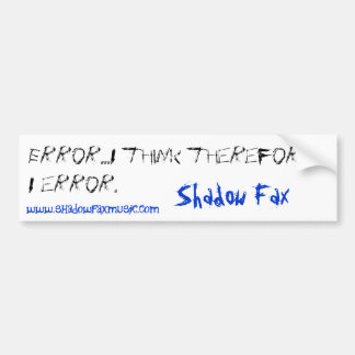 error bumper sticker