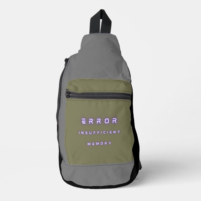 error insufficient memory sling bag (Front)