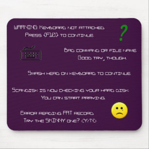 Error Messages mousepad