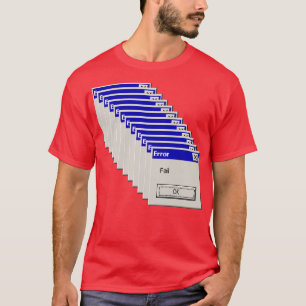 ErrorFail Retro Old School Computer PopUp T-Shirt