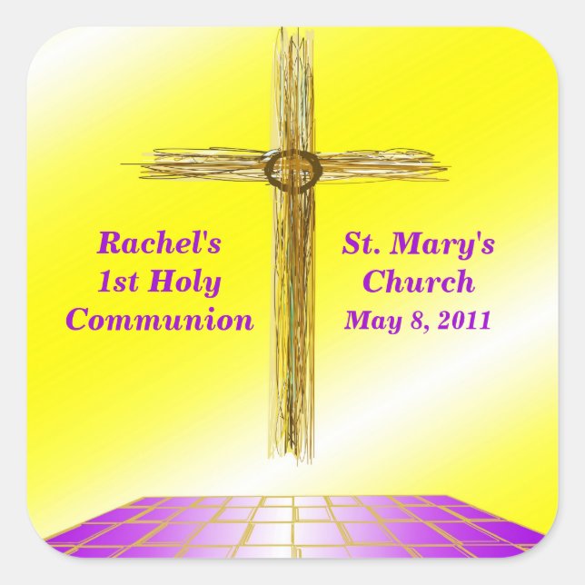 Ęrs autocollants de communion de coutume (Devant)