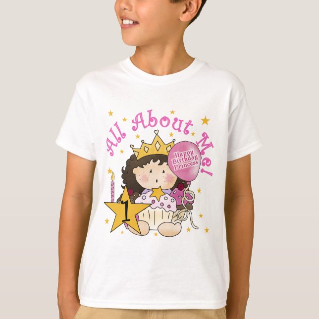 Ęrs T-shirts d'anniversaire de princesse All About (Devant)