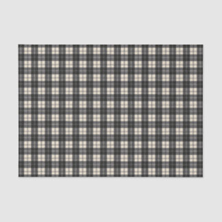 Erskine Black and White Scottish Tartan   Tissue Paper