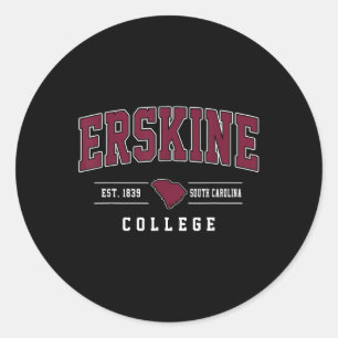 Erskine College Arch Vintage Design Men Women T-sh Classic Round Sticker