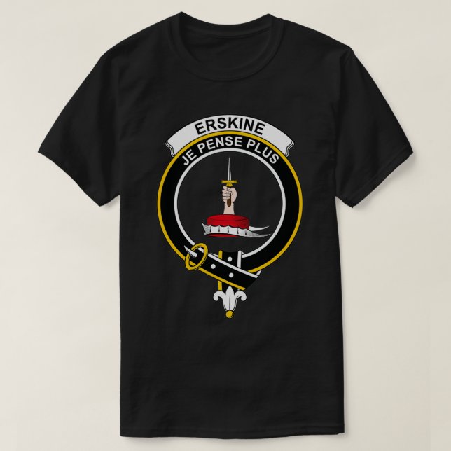 Erskine Crest Tartan Clan Scottish Clan T-Shirt (Design Front)