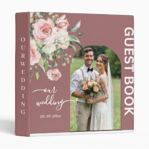 ersonalized Wedding Guestbook with Couple Photo Binder