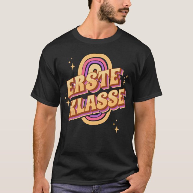 Erste Klasse 80s retro design girl T-Shirt (Front)