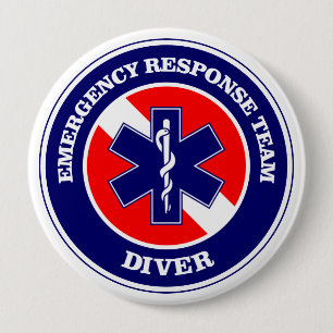 ERT Diver 4 Inch Round Button