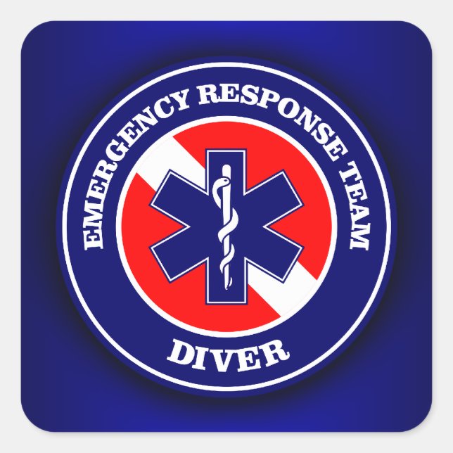ERT Diver Square Sticker (Front)