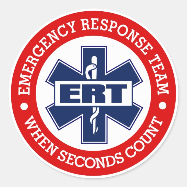 ERT Emergency Response Team Classic Round Sticker (Front)