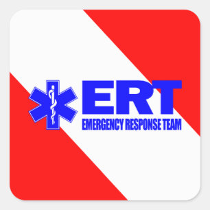ERT -Emergency Response Team Square Sticker
