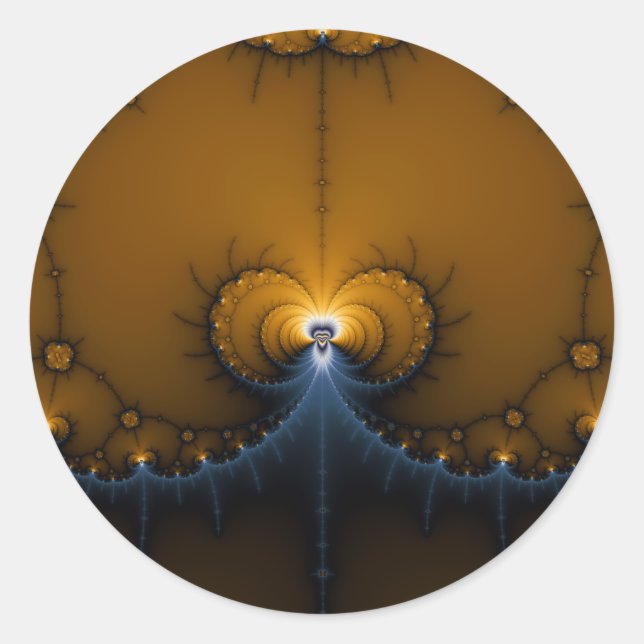 Erte - Fractal Classic Round Sticker (Front)