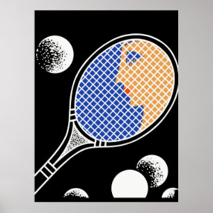 Erté - Love and Tennis Suite, Tennis Poster