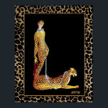 Erte - The Leopard Lady Poster<br><div class="desc">If you choose to download, Your local Walgreen store makes board posters of your download into different sizes and in various textures at a very good price. Sometimes with a discount. A tip from my US friend. For UK see "Digital Printing" online. I have called this Erte painting "The Leopard...</div>