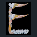 Erté - The Letter E from the Alphabet Suite, 1976 Poster<br><div class="desc">Erté - The Letter E from the Alphabet Suite,  1976</div>