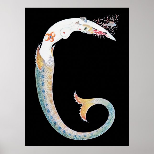 Erté - The Letter G from the Alphabet Suite, 1976 Poster (Front)