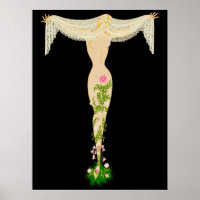 Erté - The Letter T from the Alphabet Suite, 1976