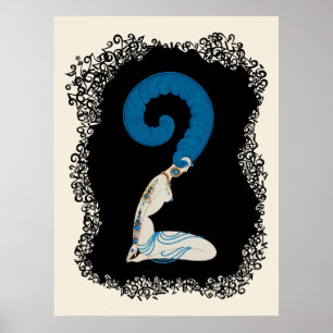 Erté - The Numerals Suite, The Number 2 Poster