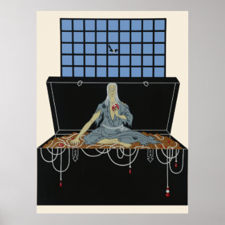Erté - The Seven Deadly Sins Suite, Avarice Poster