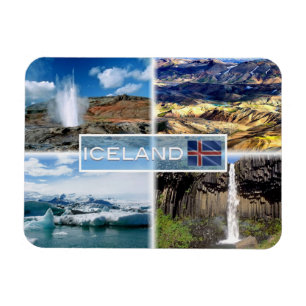 Erupting geyser - Landmannalugar Magnet