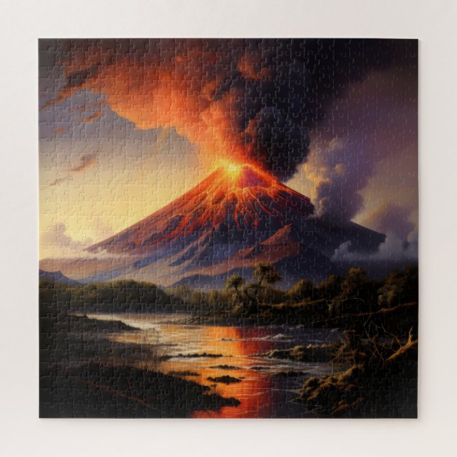 Erupting Volcano Jigsaw Puzzle (Vertical)