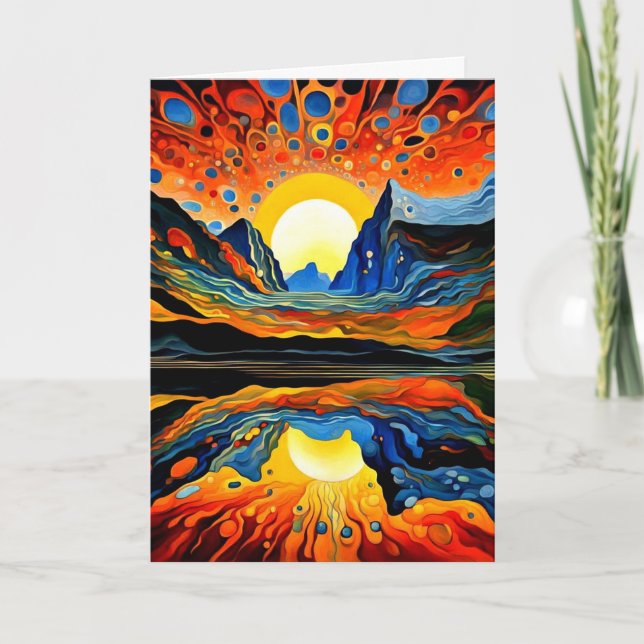 Eruption beyond the sunset 1 card (Front)