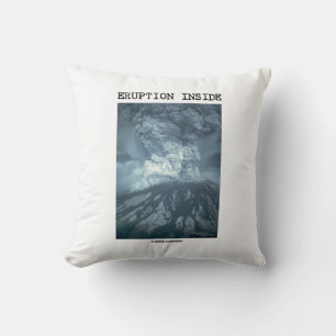 Eruption Inside Mt. Saint Helens Throw Pillow