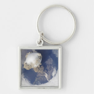 Eruption of Sarychev volcano Keychain