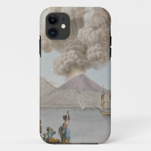 Eruption of Vesuvius, Monday 9th August 1779, plat iPhone 11 Case