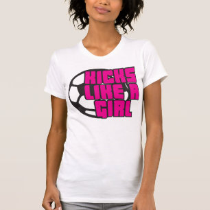 Éruptions comme un T-shirt du football de fille