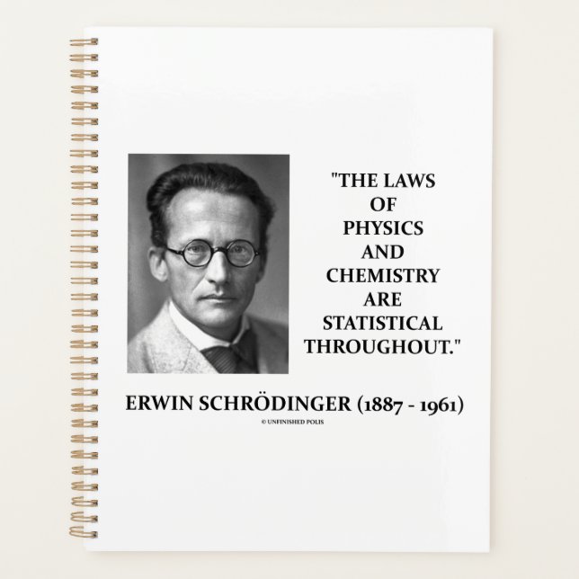 Erwin Schrödinger Physique Chimie statistique (Devant)