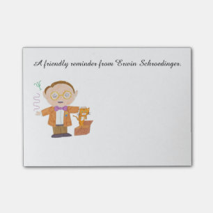 Erwin Schrödinger Post-it Notes