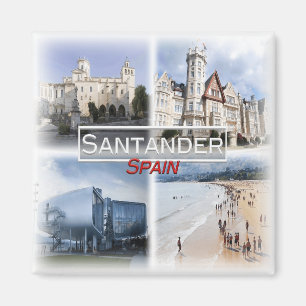 ES0143 Europe, Spain, Santander, Fridge Magnet