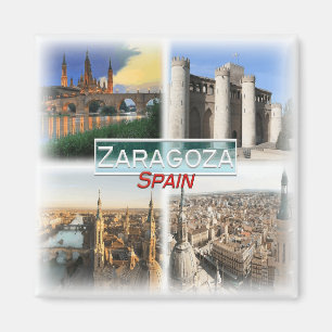 ES0145 Europe, Spain, Zaragoza, Fridge Magnet