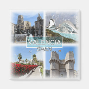 ES0151 Europe, Spain, Valencia, Fridge Magnet