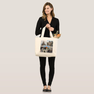 ES Barcelona - Sagrada Familia - Casa Batllo Large Tote Bag