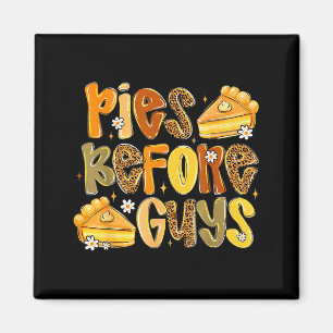 Es Before Guys Funny Thanksgiving Retro Fall Quote Magnet