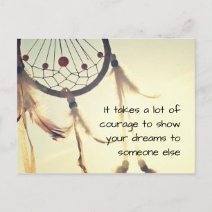 Es braucht viel Mut Postcard