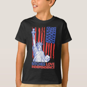Es Love Independence 4th Of July Funny Us Flag T-Shirt